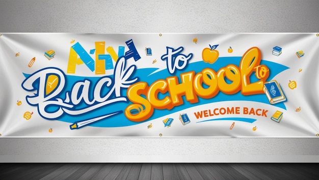 a poster for back to school with the words back to school written on it