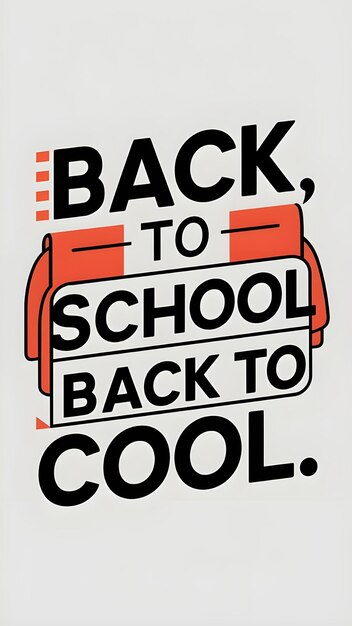 Photo a poster for back to school with the words back to school written on it