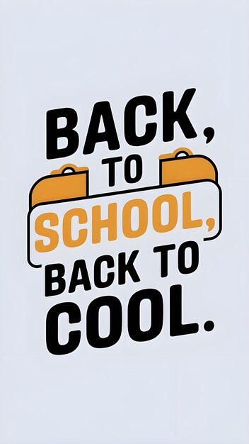 Photo a poster for back to school with the words back to school written on it