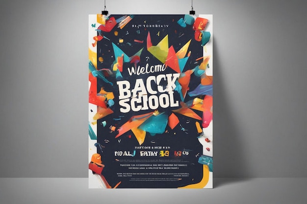 a poster for backboard that says welcome back to school