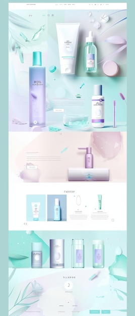 a poster for a beauty products called the brand of beauty