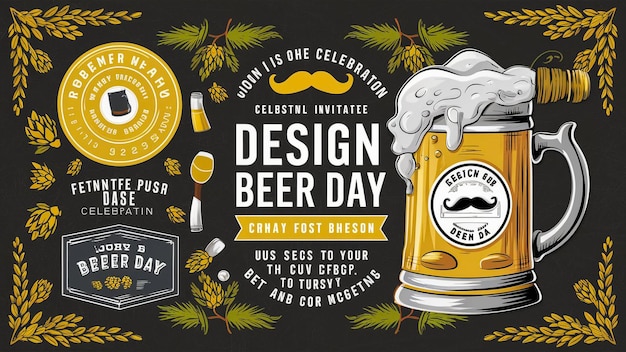 a poster for a beer called design beer