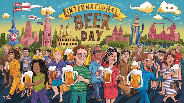 a poster of beer worlds largest beer day