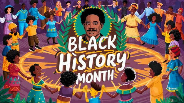 a poster for black black black fridays history month