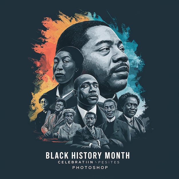 a poster for black black presidents birthday