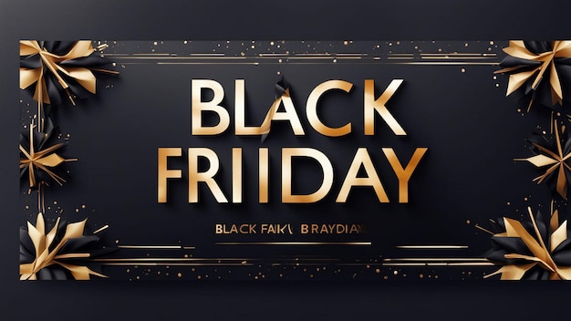 a poster for black friday is displayed on a black background