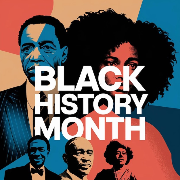 Photo a poster for black fridays history month