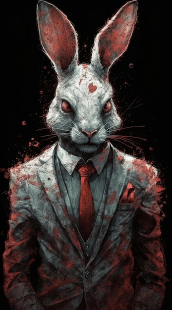 A poster for a book called the white rabbit.