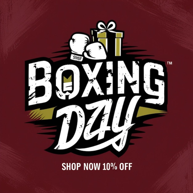 a poster for boxing day sale with a cup of beer