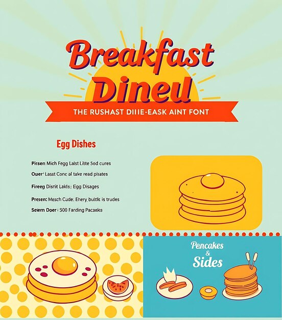 a poster for breakfast on the cover of a magazine called breakfast