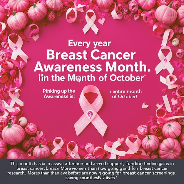 a poster for breast cancer awareness month