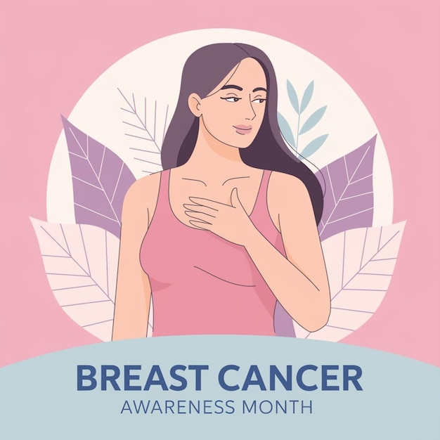 a poster for breast cancer awareness month