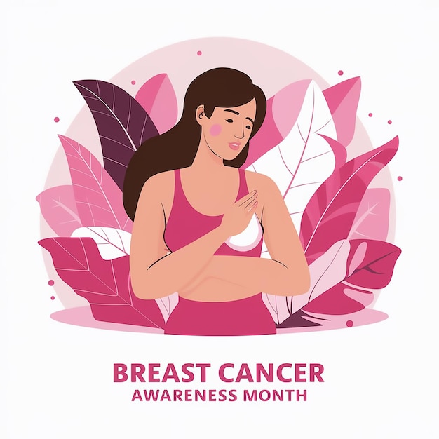 Photo a poster for breast cancer month