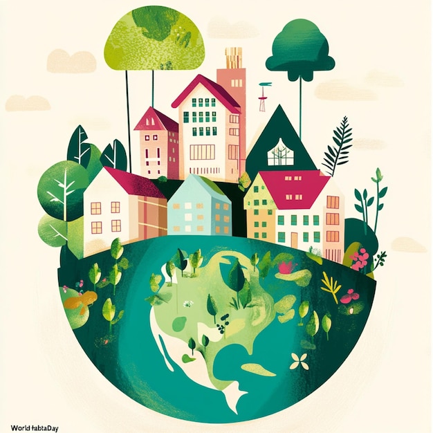 Photo poster to celebrate world habitat day