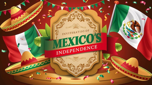 a poster for the celebration of mexican independence from mexico