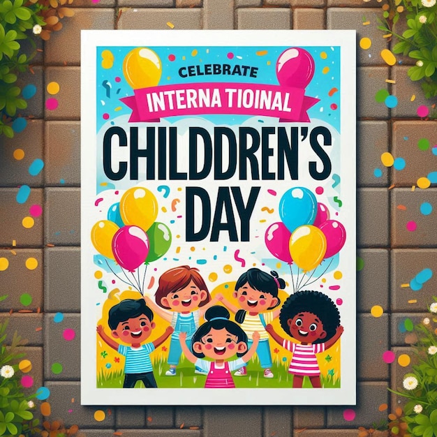 Photo a poster for childrens day of childrens day