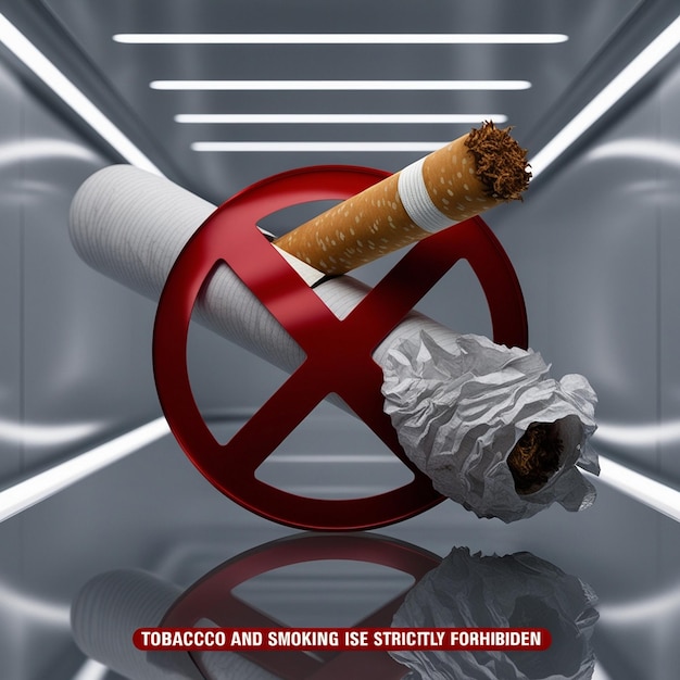 a poster for a cigarette and a cigarette with a cigarette in it