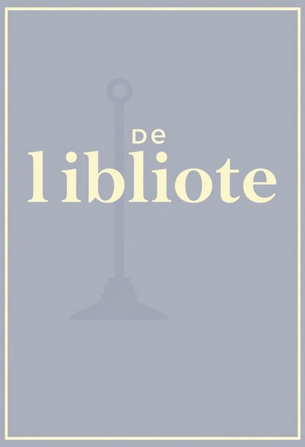 A poster for a city of london that says quot de bibliote quot