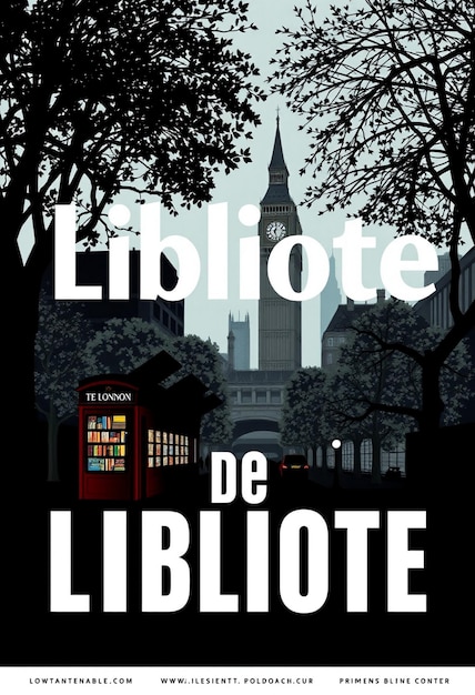 A poster for a city of london that says quot de bibliote quot