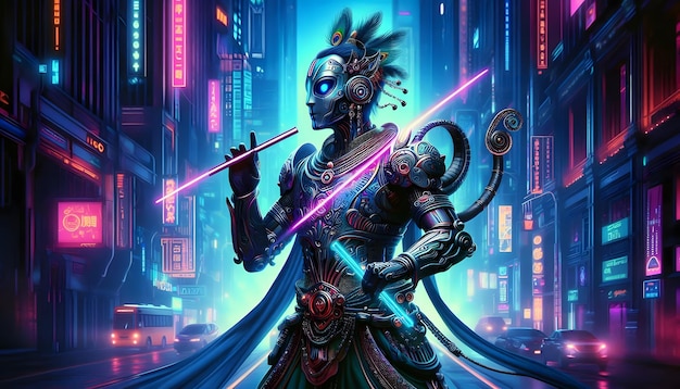 a poster for a comic book character with a sword in his hand