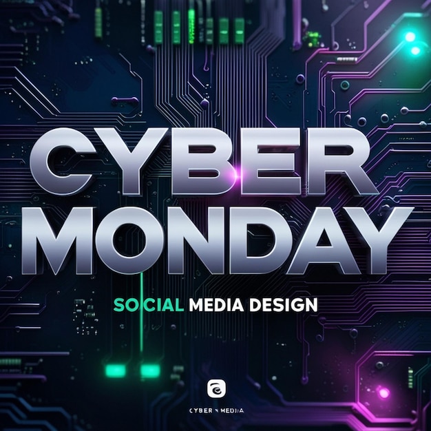 a poster for cyber monday magazine shows a cyber monday