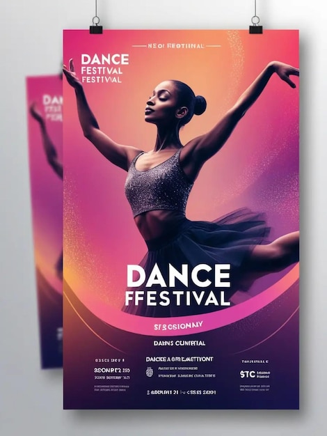 Photo poster for dance festival template image ideas