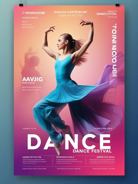 Photo poster for dance festival template image ideas