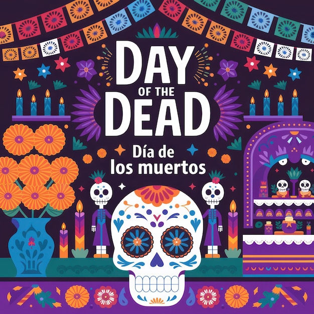 a poster for day of the dead