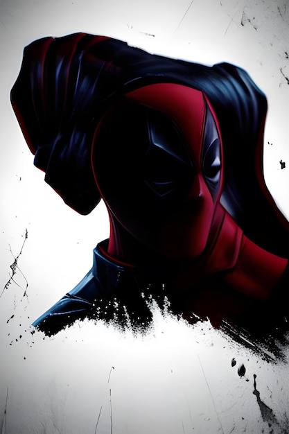 Photo a poster of deadpool illustration