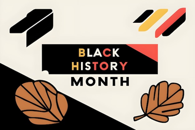 Photo a poster design for black history month