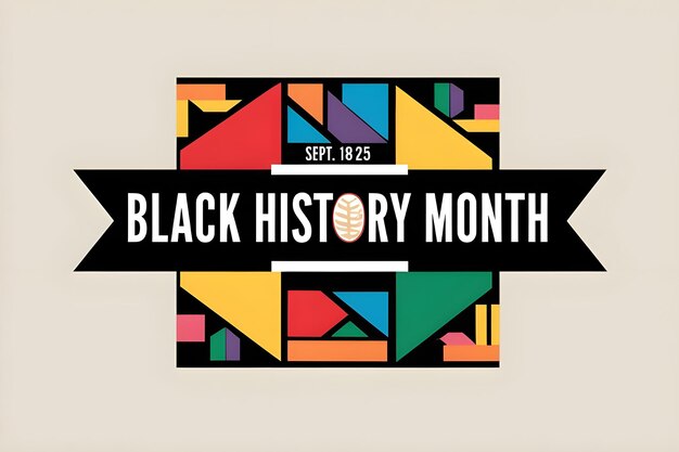 Photo a poster design for black history month