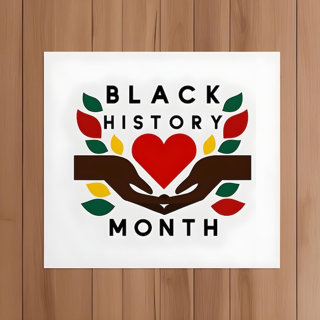 Photo a poster design for black history month