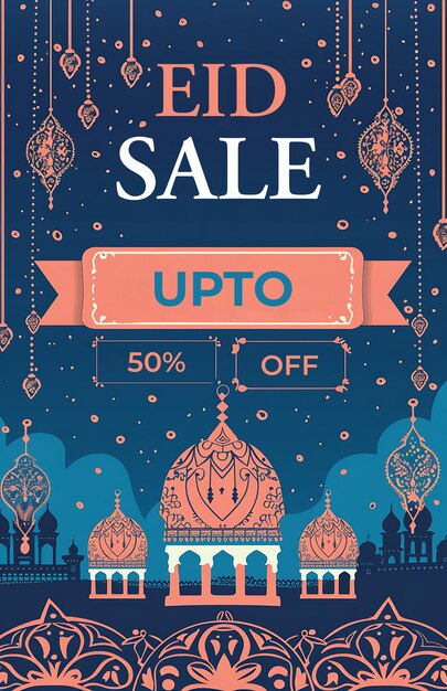 Photo poster design for eid sale