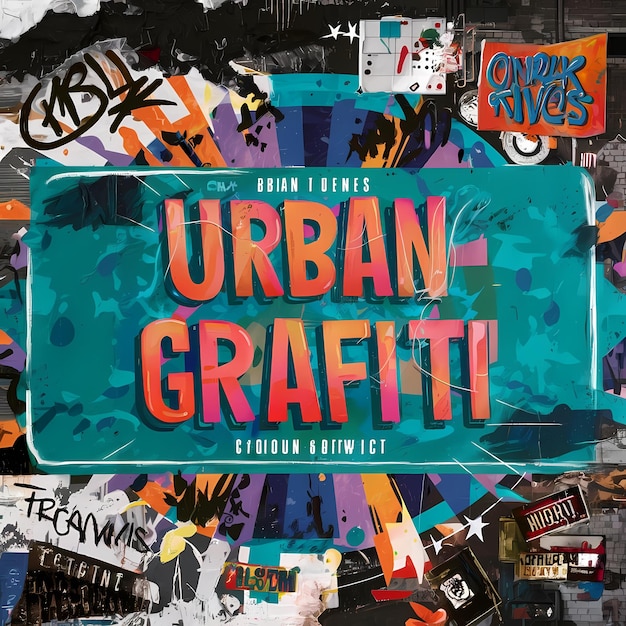 Photo a poster design of the word urban