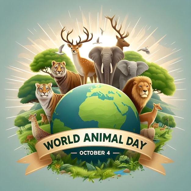 A poster design for world animal day