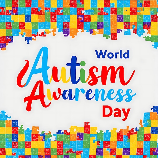 A poster design for the world autism awareness day background