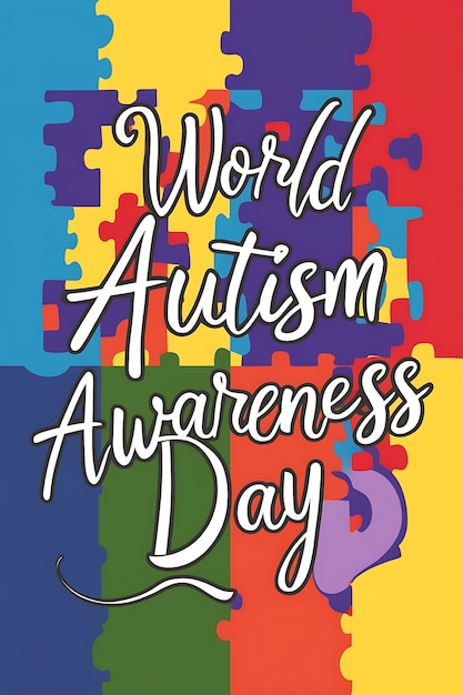 A poster design for the world autism awareness day background