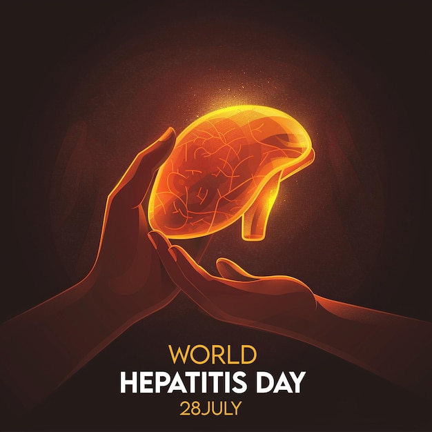 A poster design for world hepatitis day