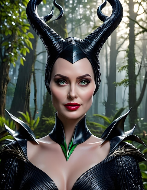 The Poster Disney and Marvels film Maleficent as Hela created with generative AI