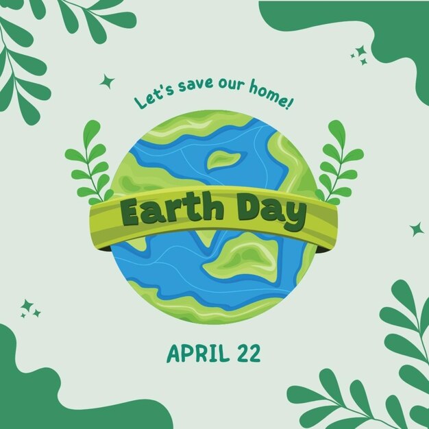 a poster for earth day that sayssave our liveson it