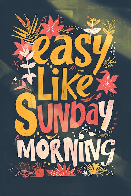 a poster for easy morning sunday morning the morning sunday morning