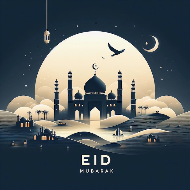 a poster for the eid mubarak