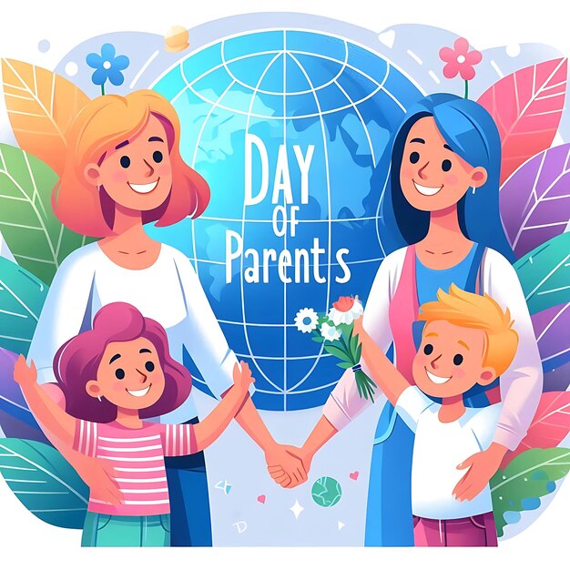 a poster for a family of parents with the words day of their lives