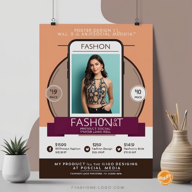 a poster for fashion fashion fashion fashion fashion shows a fashion fashion fashion style AI image