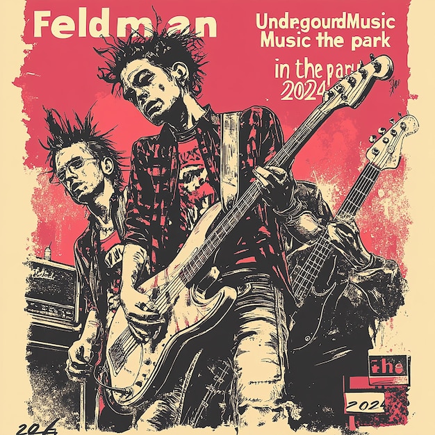 A Poster for Feldman Underground Music Punks in the Park