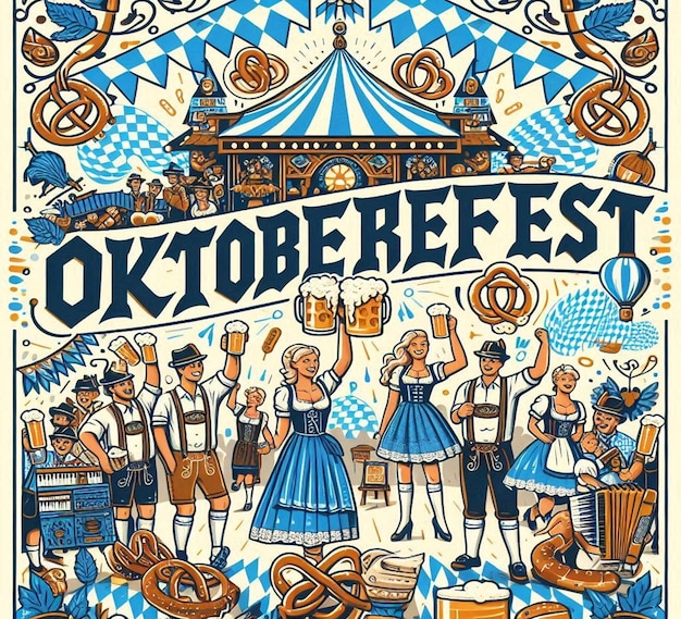 a poster for a festival called  de lager