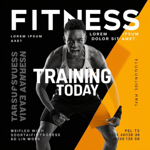 a poster for a fitness event called fitness today