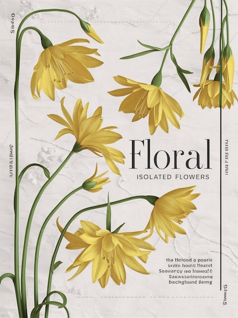 a poster for the flower collection called the flower