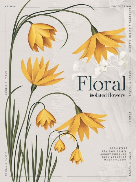 a poster for flowery flowers with the title quot bloom quot