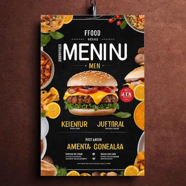 A poster for a food advertisement for a food company